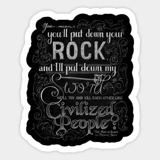 Civilized People Sticker